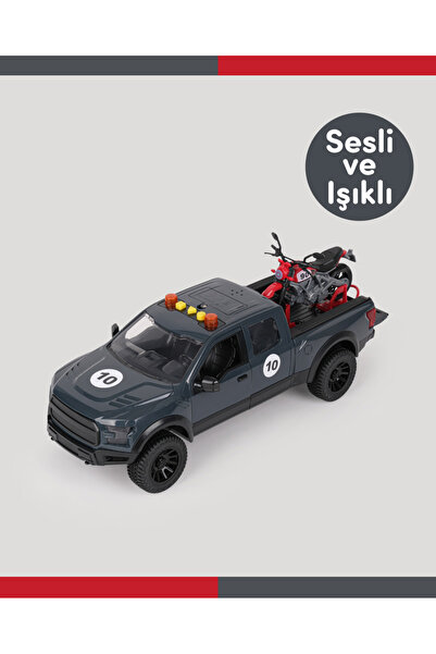 LETS BE CHILD Sesli ve Işıklı Motosiklet Taşıyıcı Pikap