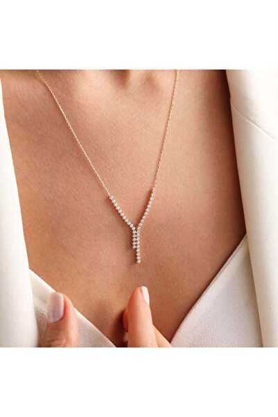 Sembol Gold Su Yolu Altın Kolye