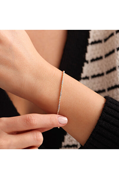 Sembol Gold Üç Renk Altın Dorika Bileklik İtay