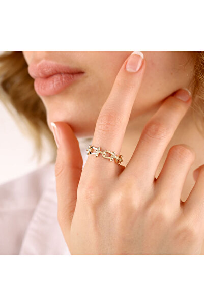 Sembol Gold 14 Ayar Altın tifny Yüzük