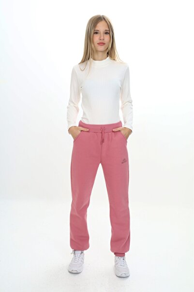 Toontoy بنطلون رياضي أساسي للفتيات مطرز ومطبوع مع جيوب وحزام خصر مضلع، 3 خيوط...