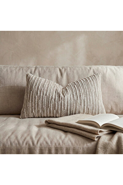 Penelope غطاء وسادة ليورا 35×70 سم إيكرو-بيج
