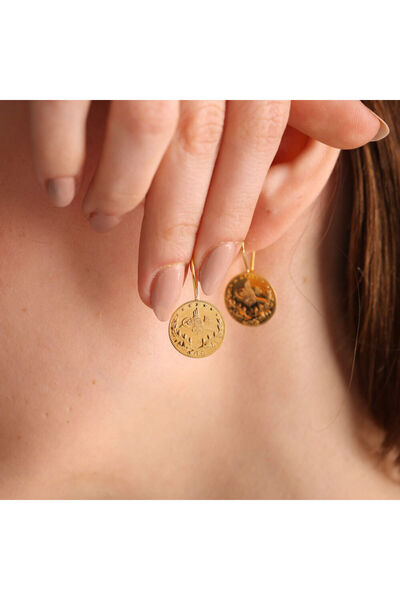 Sembol Gold Reşat küpe 14 Ayar Altın