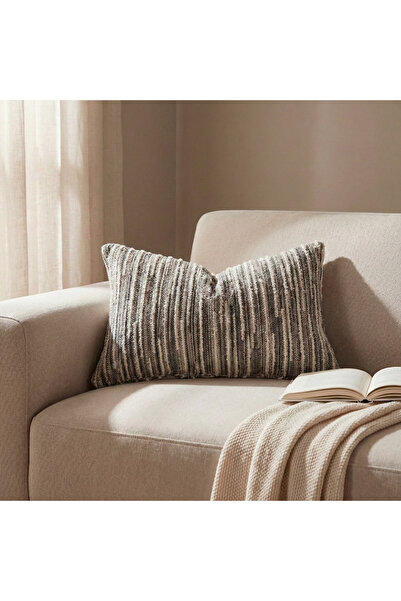 Penelope غطاء وسادة ليورا 30×50 سم لون رمادي فاتح