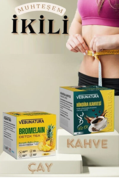 VEBUNATURA Bromelain Form Çayı Ve Hindiba Kahvesi ( ,2’li Set )