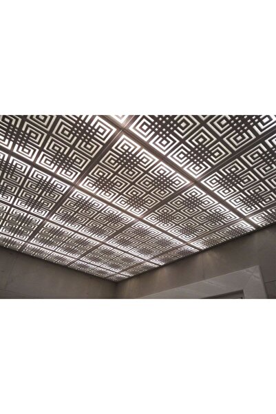 Dekotavan Dekoratif Tavan Paneli Labirent Siyah - 30x30cm