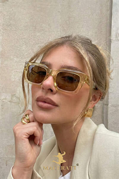 MACERATİ Loya Unisex Brown Ultra Light Uv400 Filtered Sunglasses