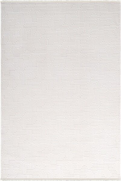 Karmen Halı Jade JD013W Beyaz Halı Modern Desenli Triko Akrilik Pamuk Tabanlı...