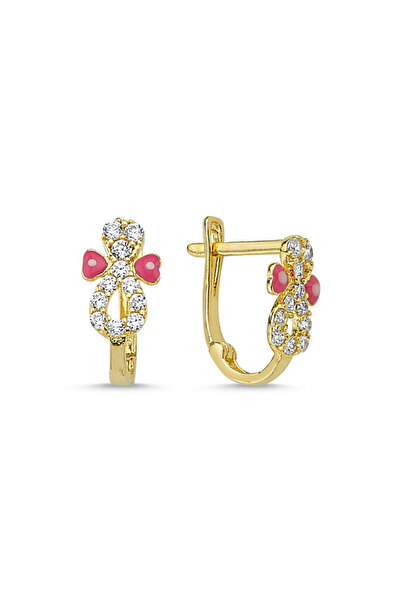 Sembol Gold Altın Çocuk Küpesi Sonsuzlu Kalp