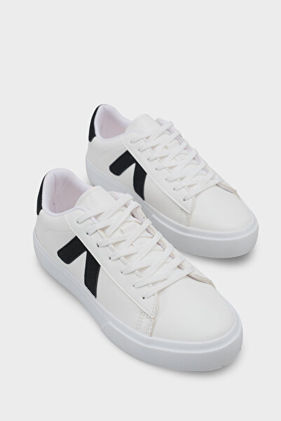 Capone Outfitters Sandra V Detailed Lace-Up Casual Sports Women's Sneaker Shoes