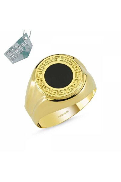 Sembol Gold Altın Mineli Erkek Yüzük