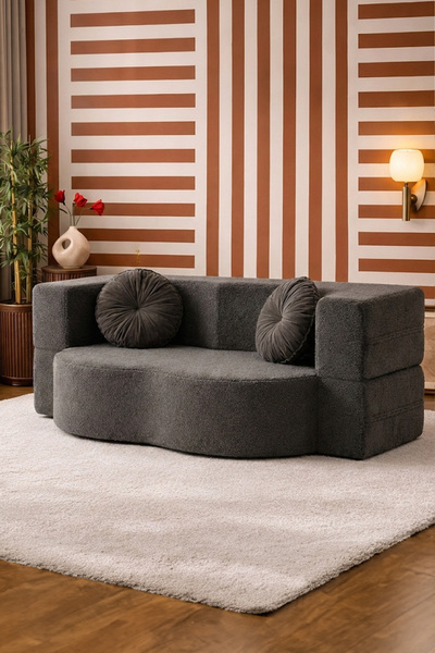 Homedius Muse Katlanır Yatak Olabilen Çok Amaçlı Çift Kişilik Koltuk