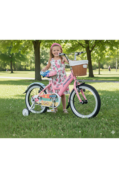 TommyBike 16 Jant Bisiklet Hawaii Hasır Sepetli, Deri Elcikli Çocuk Bisikleti...