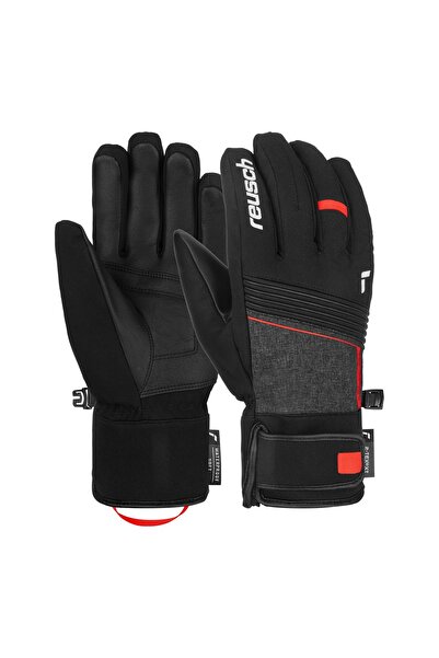 Reusch Manusi Schi Barbati Louis R-Tex XT Black-Black Melange-Fire Red