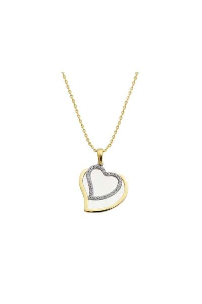 Sembol Gold Altın Kolye Kalp Sen&Ben