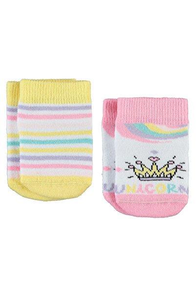 Civil Baby Kız Bebek Havlu Çorap 0-12 Ay Sarı