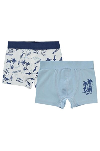 Civil Boys طقم بوكسر للأولاد مكون من قطعتين من عمر 2 إلى 10 سنوات باللون الأزرق