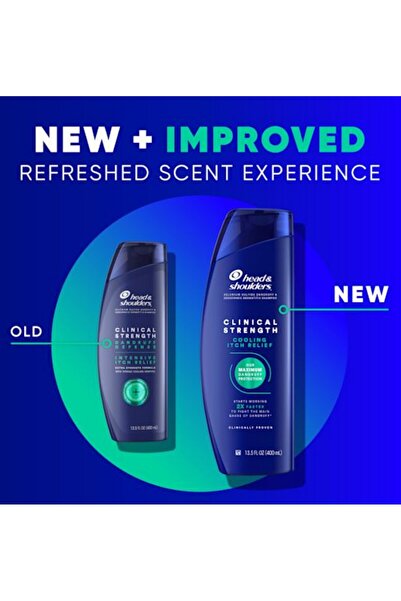 Head & Shoulders Clinical Strength Cooling Itch Relief Kepek Karşıtı Şampuan ...