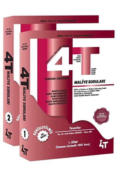 4T Yayınları 4t Maliye Soruları / Yüksel Bayraktar / 2025