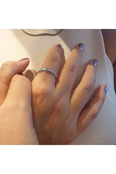 Sembol Gold Göz Altın Yüzük Mineli