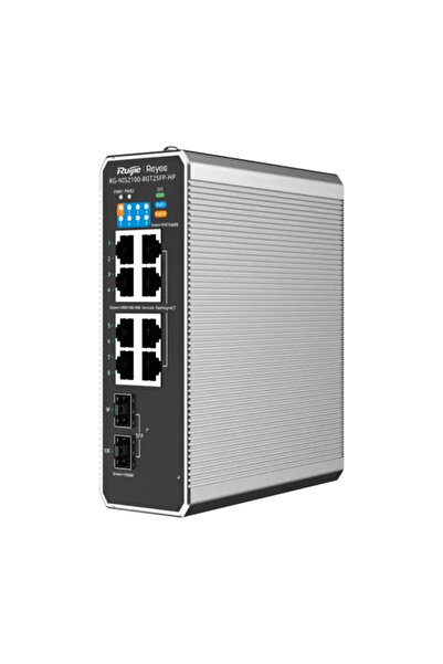 Ruijie Networks Comutator industrial 7 x RJ45 1G PoE+, 1 x RJ45 1G PoE++, 2 x...