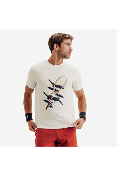 Decathlon Kuikma Erkek Tenis Tişörtü - Beyaz - TTS Soft