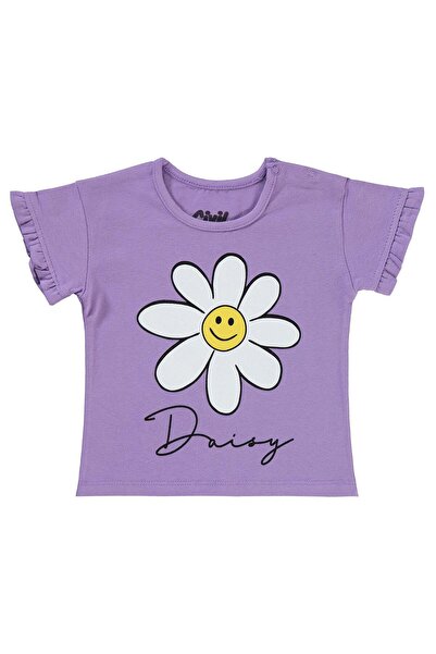 Civil Baby Kız Bebek Tişört 6-18 Ay Lila