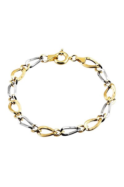 Sembol Gold Altın Bileklik Hallow 14K Sarı Beyaz Gold