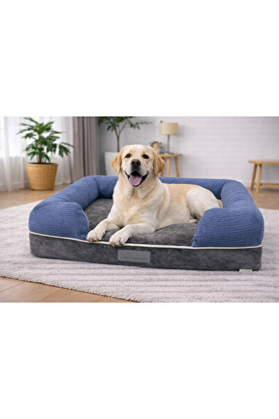 PAWİYANS Bolster Üst Kalite Köpek Yatağı 69x 92cm(large) 10cm Süngerli,sıvı G...