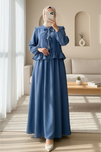 HİJABAYA Σετ με δαντέλα μπροστά και ελαστική φούστα