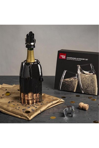 Vacu Vin مجموعة الشمبانيا