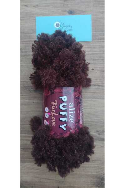 Alize (1 bucată) PUFFY FURLOVE 493 Pernă în formă de inimă tricotată manual, ...