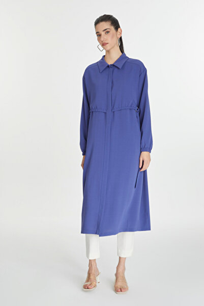 Zühre Gömlek Yaka Lastikli Giy Çık Menekşe 0244