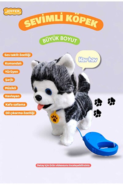 Joyfer Büyük Boy Müzikli Yürüyen Havlayan Yalayan Başını Sallayan Ses Taklit ...