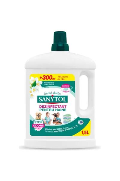 Sanytol Set 2 x Dezinfectant pentru Haine, Flori Albe, Sanytol, 30 Spalari, 1...