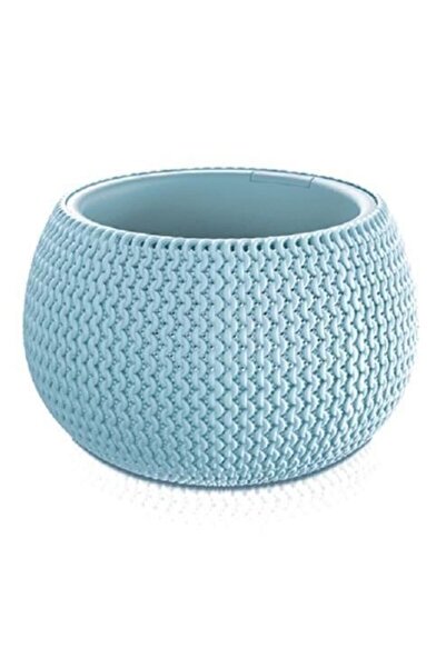 Prosperplast Ghiveci decorativ pentru flori, rotund, albastru, 29x19.5 cm, Sp...