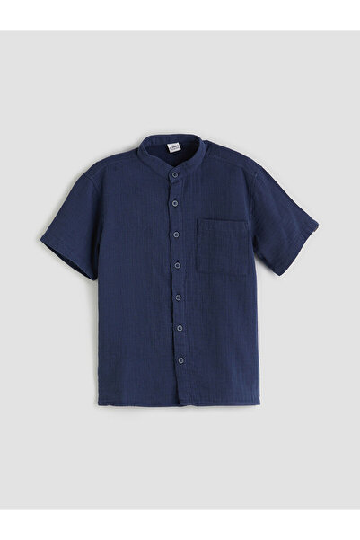 LC Waikiki Cămașă pentru băiat din muselină cu guler domnitor de sezon nou - ...