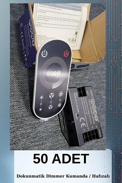 ankarateknik Dokunmatik Dimmer Kumanda 36A LED Şerit Işık Kontrol Ünitesi /10...