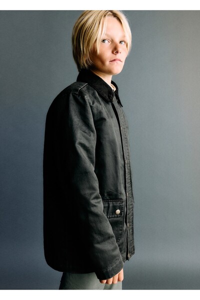 MANGO Kids Mumlu görünümlü parka