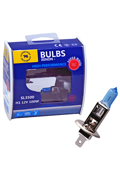 TAS Süperlight 12V H1 Ampul Halogen Beyaz 100W 5000K 2 li SL3500