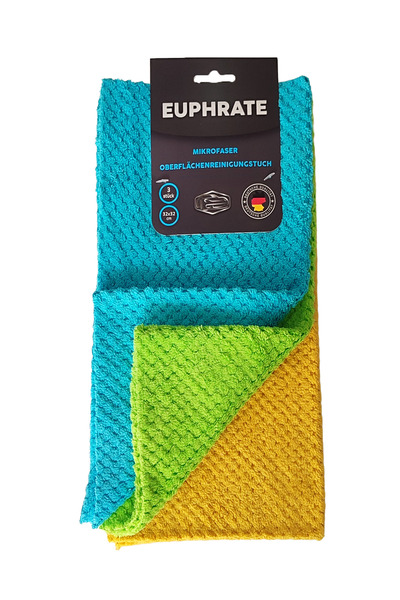 Suff Müge Euphrate Mikrofiber Yüzey Temizleme Bezi 3'lü Set 32 x 32 cm