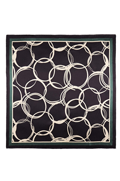 Zühre Halka Desenli Twill Ipek V25 Eşarp 0091