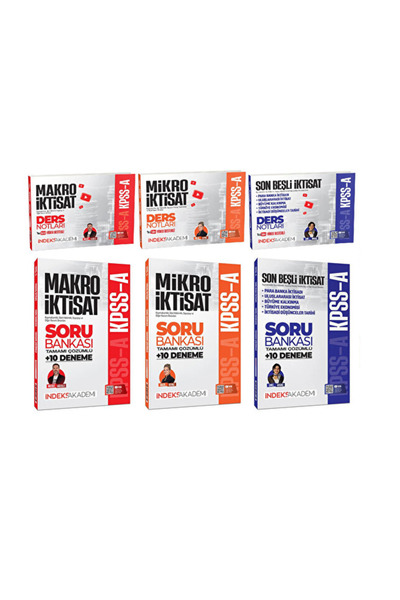 İndeks Akademi 2026 KPSS A Grubu Mikro + Makro + İktisat Son Beşli Video Ders...