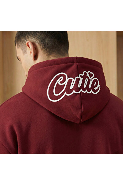 Rayan & Hoor Style Cutie Printed Premium Quality Oversize 3 Thread Hooded Swe...