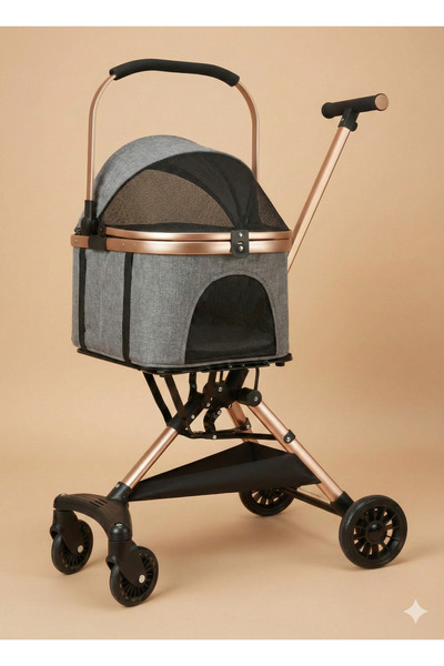Tasma Market Kedi Köpek Arabası Ayrılabilir Kabin - Alüminyum Şasili Lüks Pet...