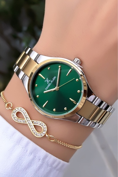 Daniel Klein Orijinal Kadın Kol Saati Su Geçirmez Altın Renk Bileklik Hediyeli