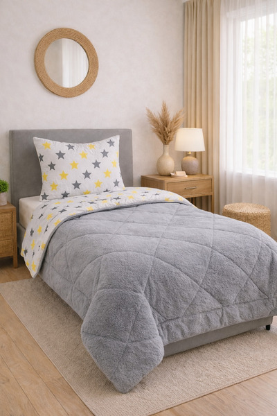 sternen glanz Set de pilota și husă de pernă pentru o persoană din bumbac Vel...