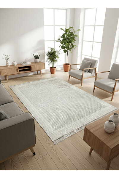 ALLGELSİN Yıkanabilir Kaymaz Taban Salon ve Oturma odası Halısı 4m² Dört Metr...