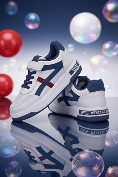 ORELİON Pantofi sport premium pentru copii, cu velcro și șireturi, talpă ușoa...