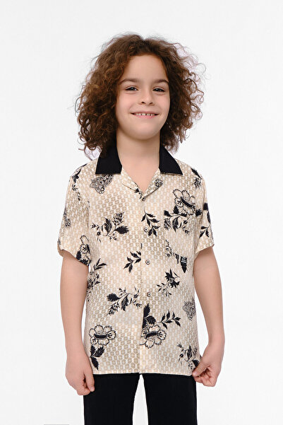 Doctor junior Cămașă cu mânecă scurtă și guler deschis pentru băieți